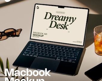 Macbook Mockup | Realistic Laptop Mockup for Designers | Social Media and Branding Mockup | Web Design Mockup PSD