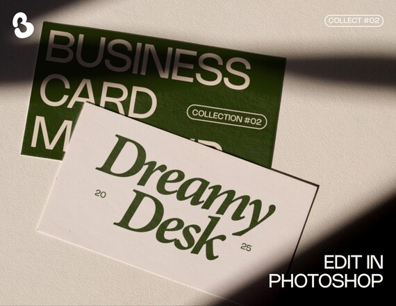 Business Card Mockup PSD | Realistic Branding Mockup | Minimal Business Card Template for Designers | Digital Stationery Mockup
