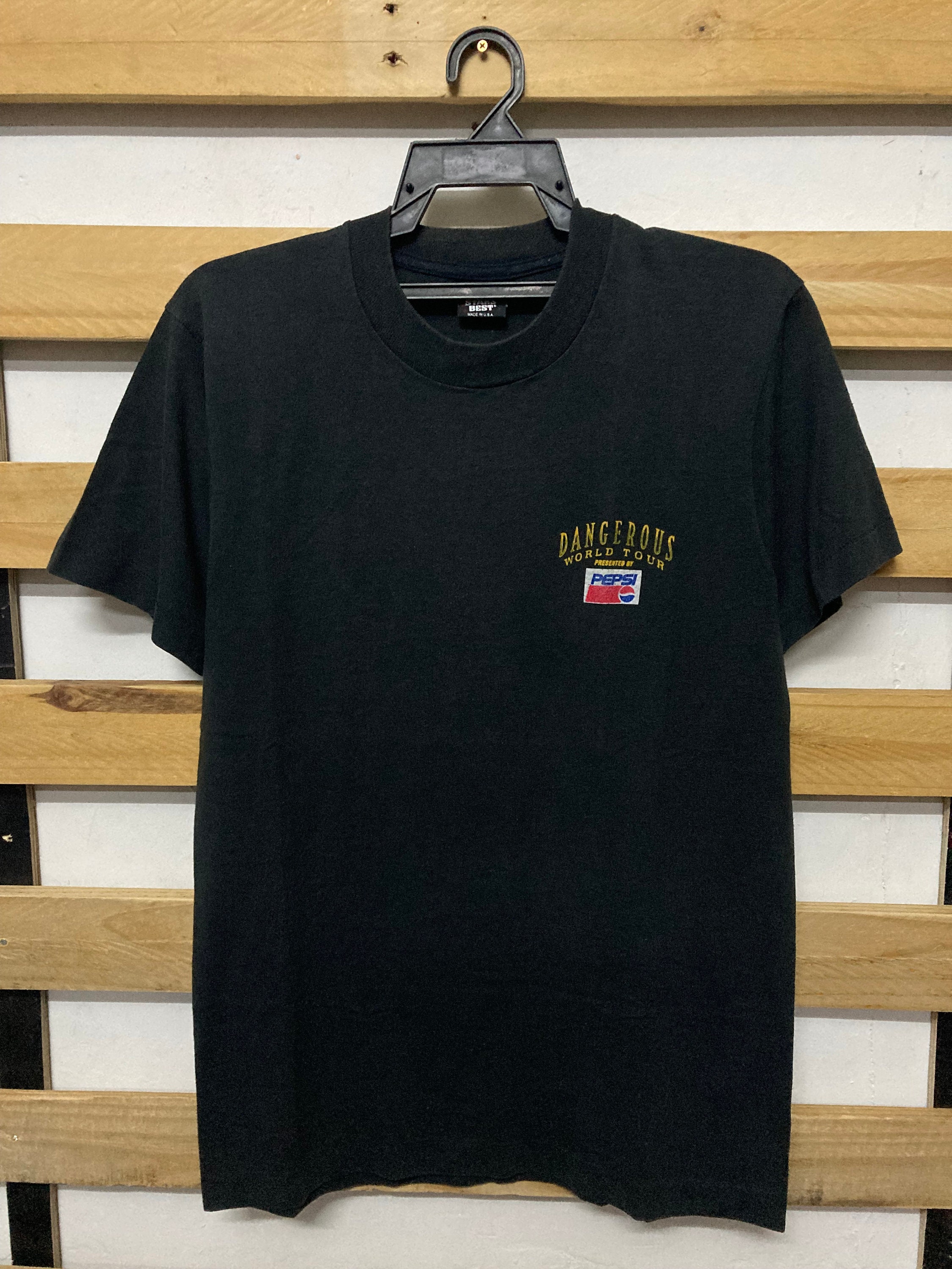 Vintage 1993 Michael Jackson Dangerous World Tour Pepsi Tee - Etsy