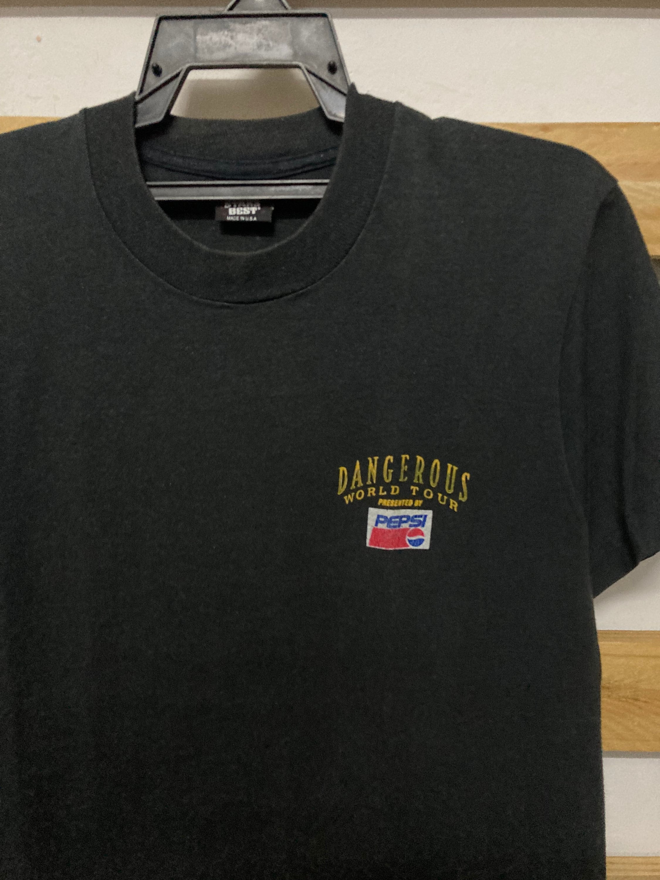 Vintage 1993 Michael Jackson Dangerous World Tour Pepsi Tee - Etsy