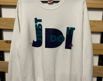 Vintage 90s Nike Grey Tag Just Do It Crewneck Sweatshirt
