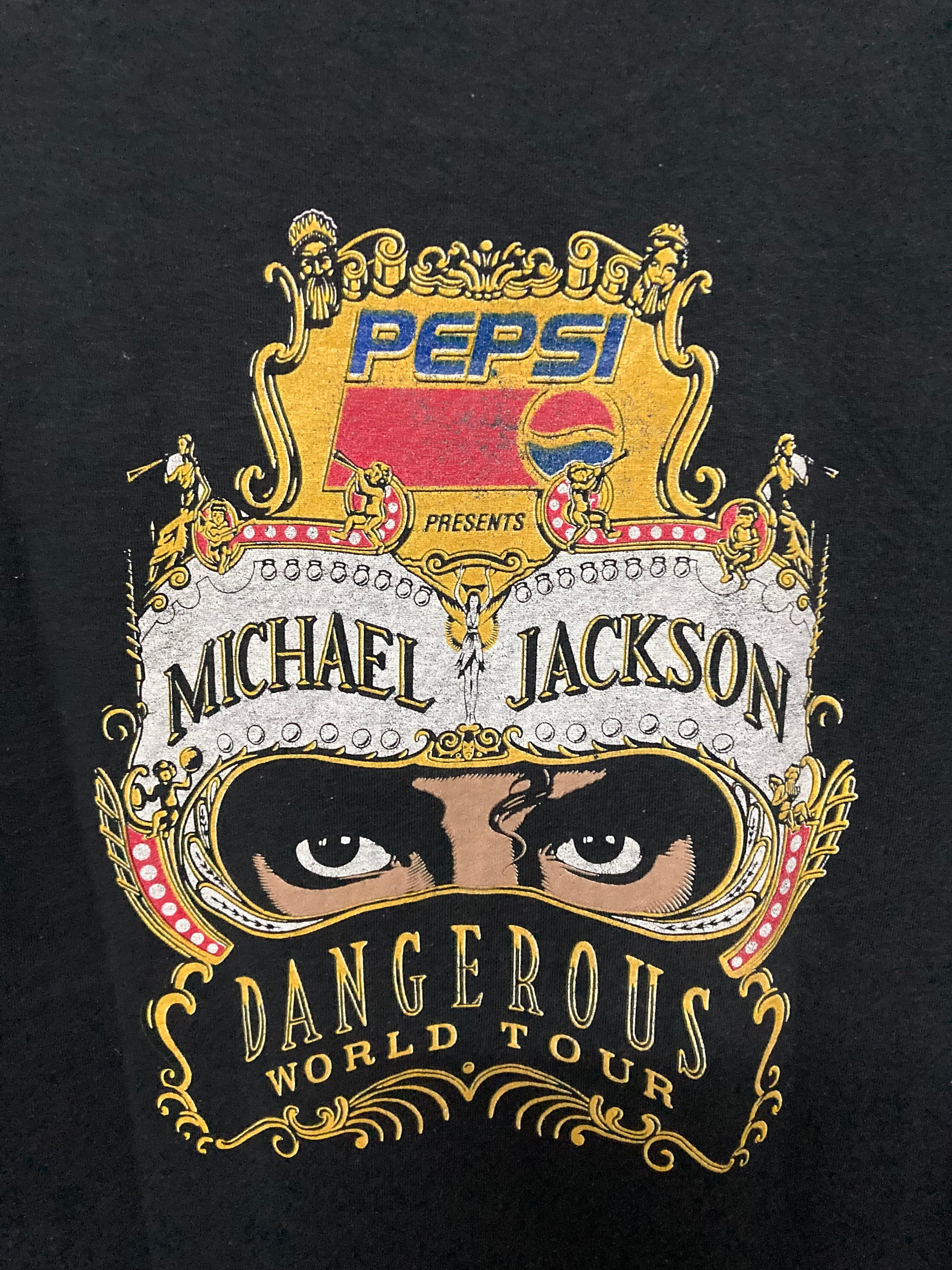 マイケル・ジャクソン デンジャラス・ワールド・ツアー ペプシ　Tシャツ　M Vintage 1993 Michael Jackson Dangerous World Tour Pepsi Tee - Etsy