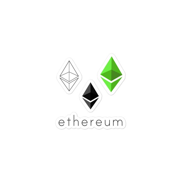 Bubble-free Ethereum stickers