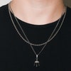 thumbnail image 2 of Gold Vitruvian Man Pendant Necklace 14K, 18K Solid Gold 2 of 10