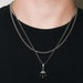 thumbnail image 2 of Gold Vitruvian Man Pendant Necklace 14K, 18K Solid Gold 2 of 10