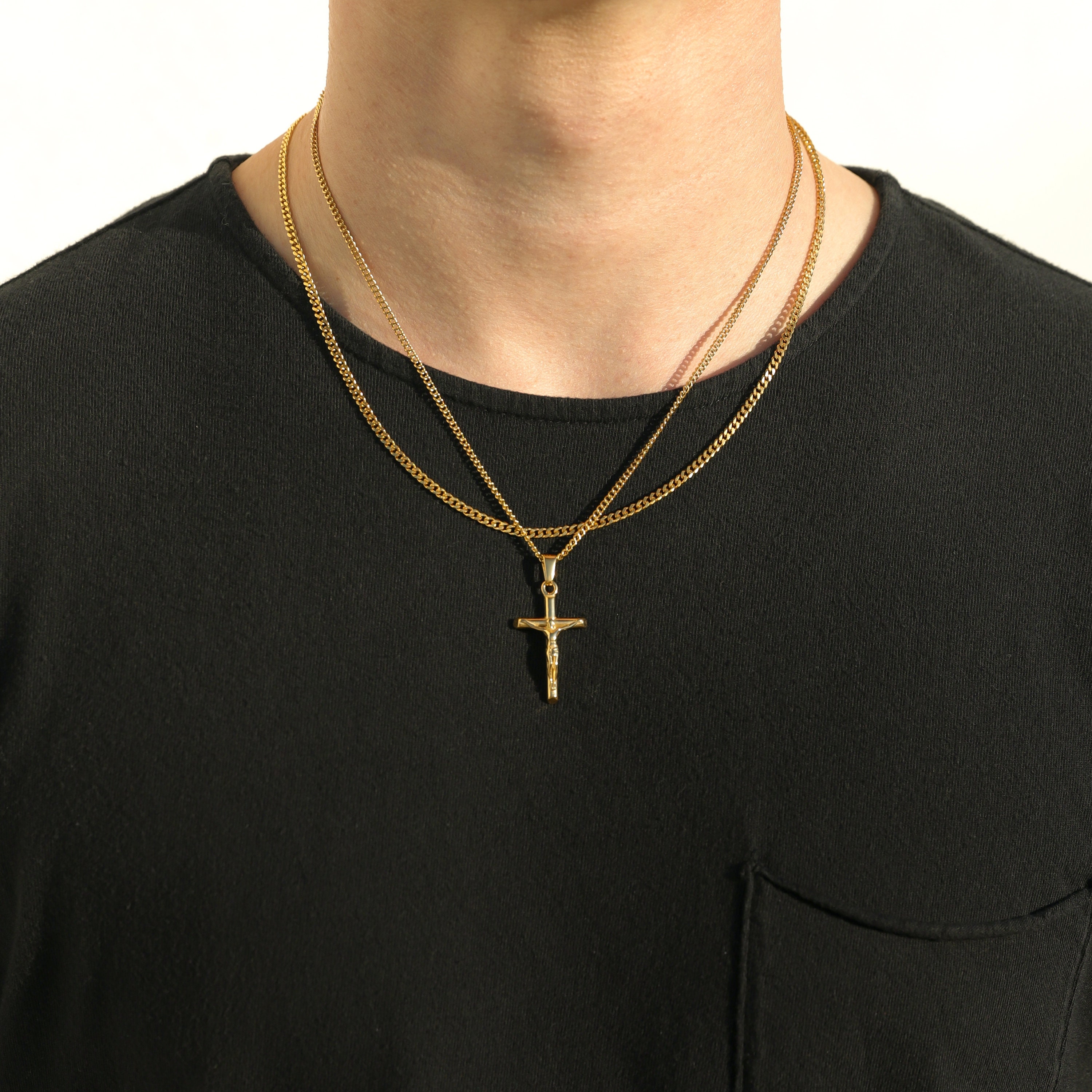HZMAN Stainless Steel Mens Womens Cross Necklace India | Ubuy