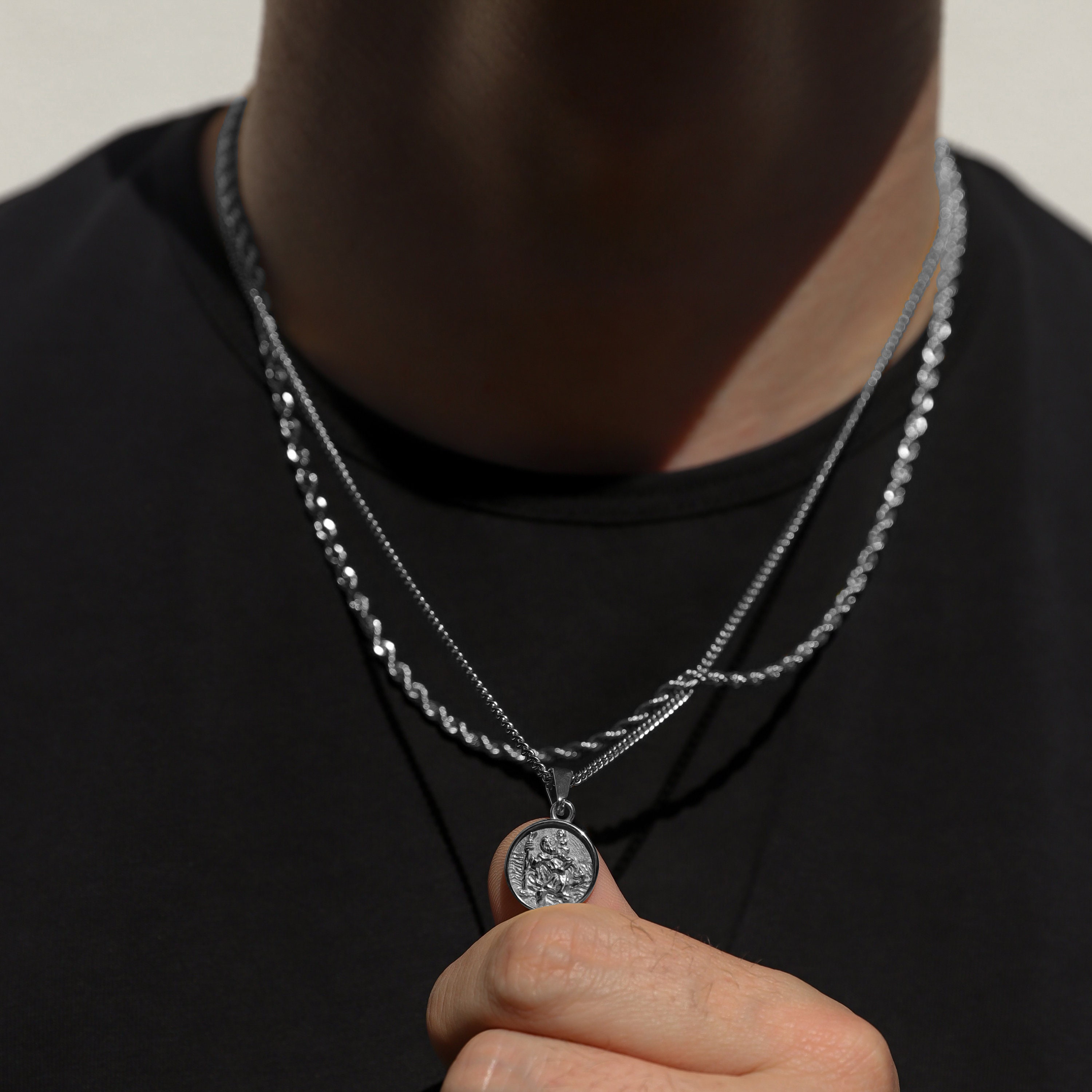 シルバー セントクリストファーペンダント セントクリストファーメダル