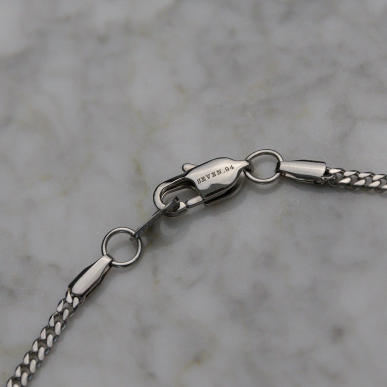18k Silver Cuban Link Chain Man Silver Mens Necklace Stainless - Etsy