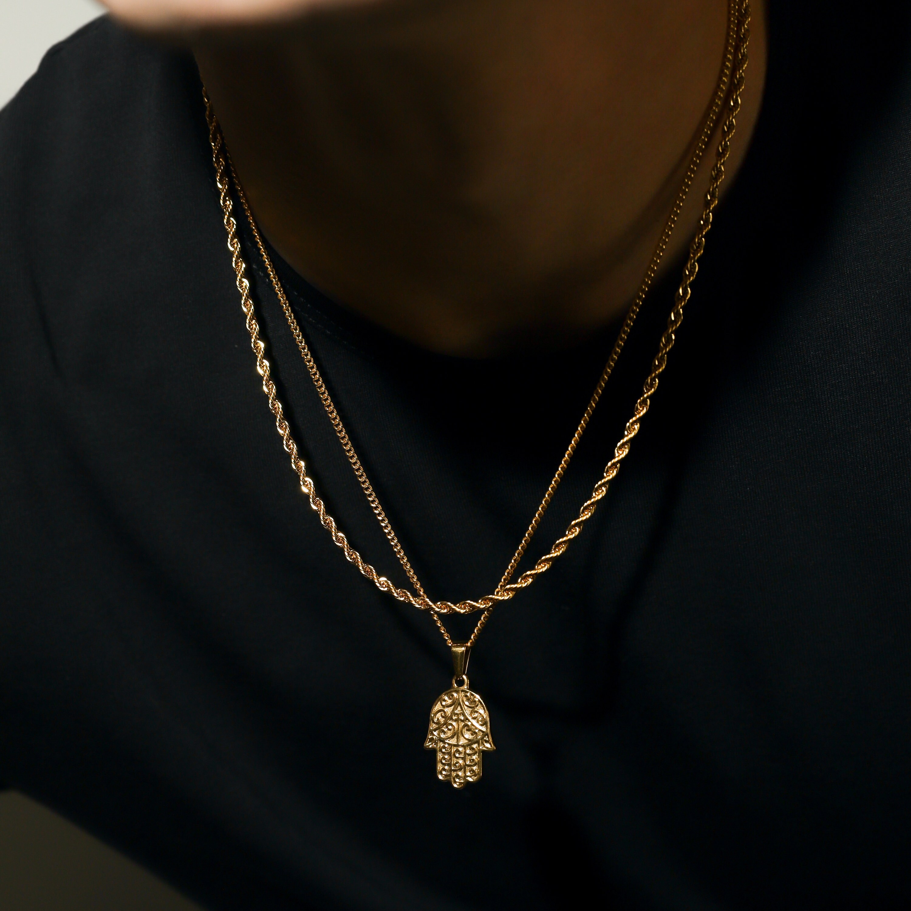 Hand of fatima necklace men best sale