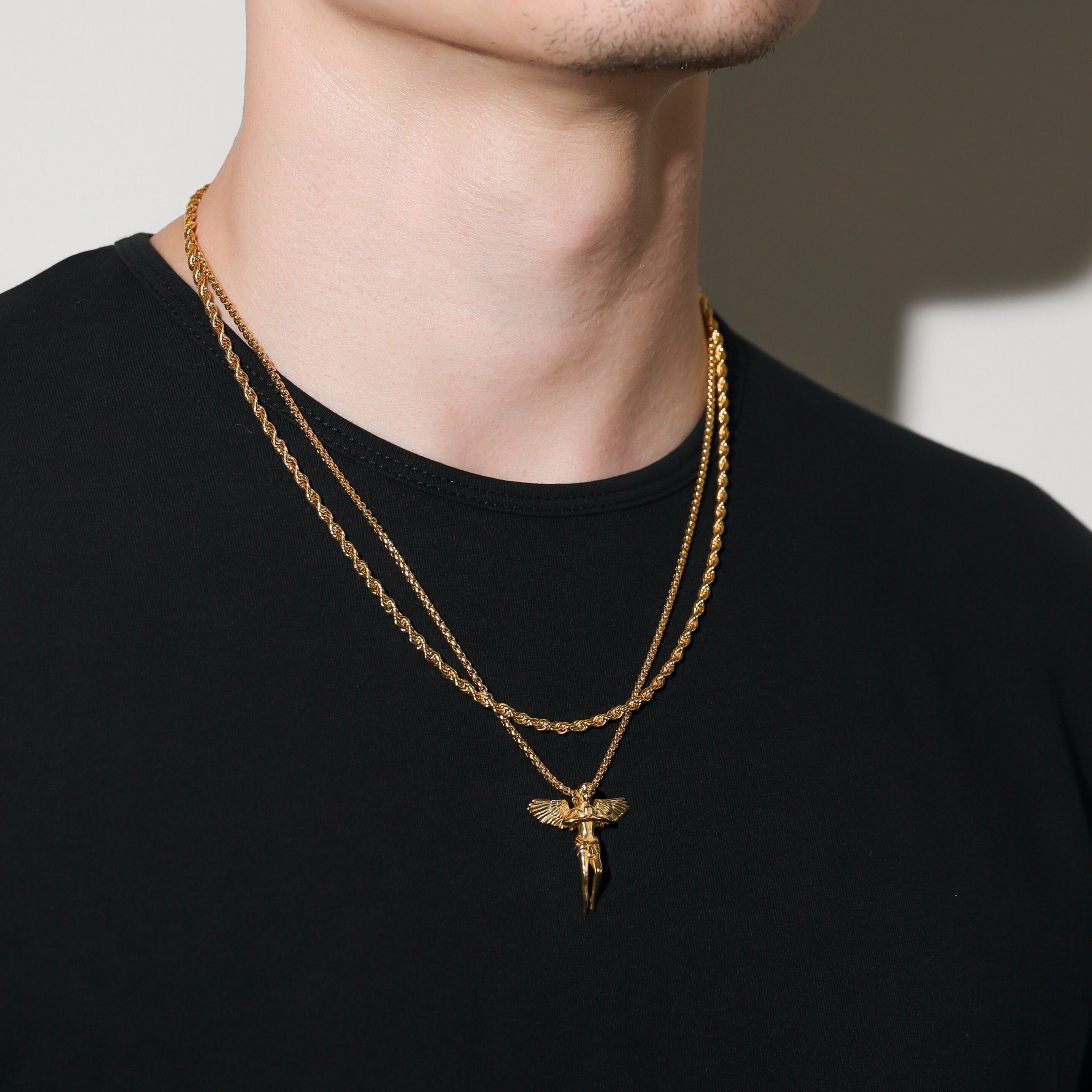 Mens angel chain deals