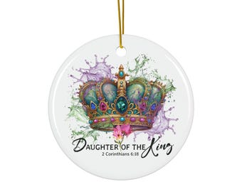 Dochter van de koning kerstornament – christelijk decorcadeau