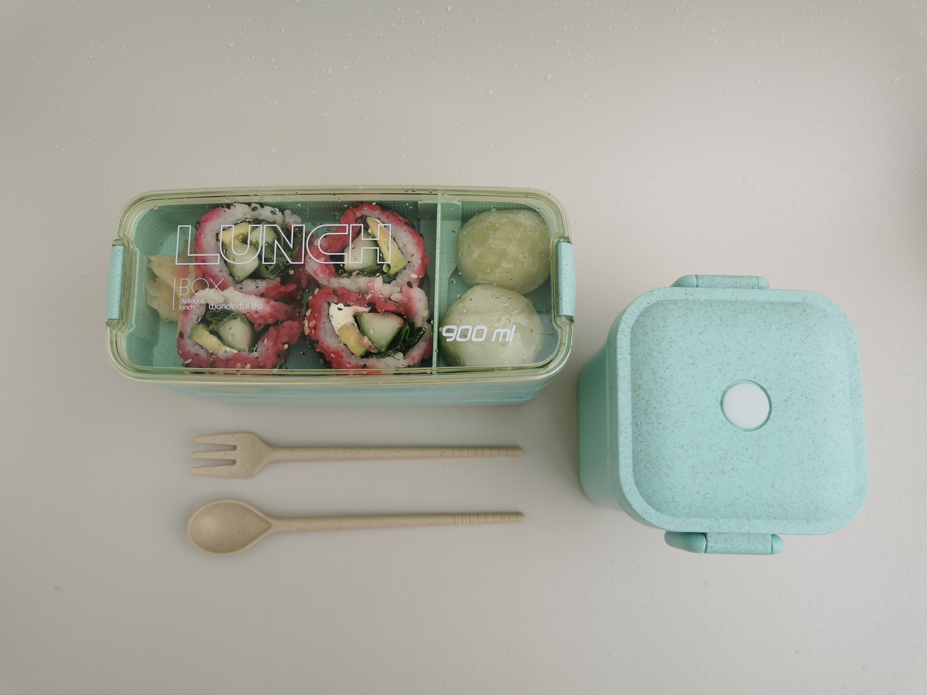 Bento Lunch Box Container W/ Soup Cup & Utensils For Adults Kids Boho Food  Set
