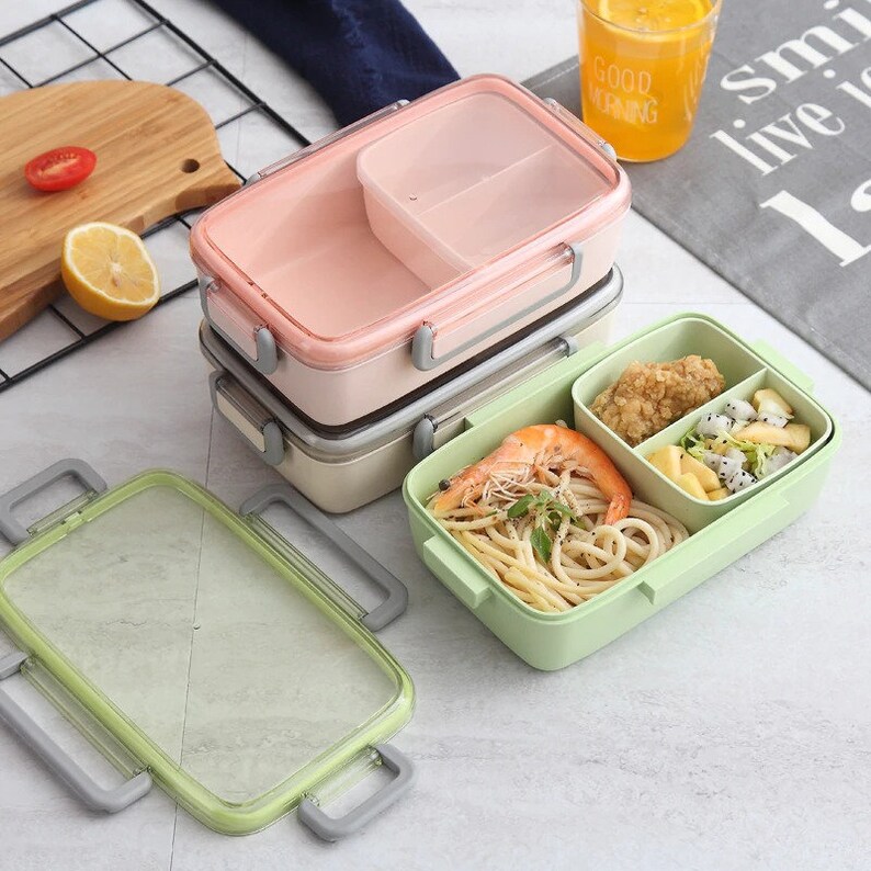 Ecofriendly Bento Box Lunch Box and / or Soup Cup Blue Etsy