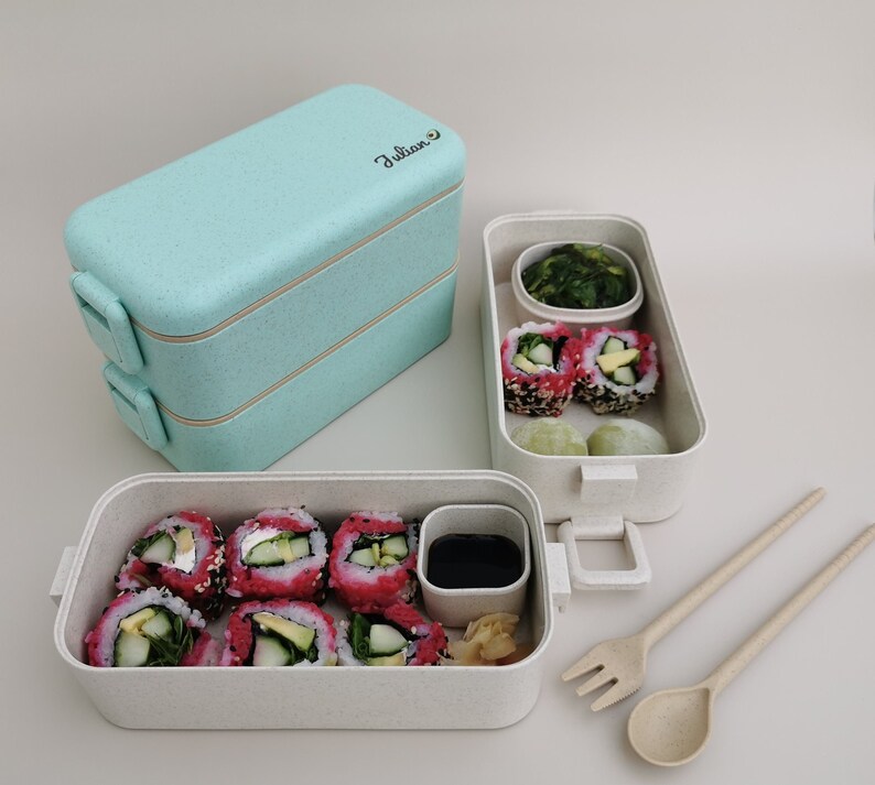 Personalized Ecofriendly Bento Box Lunch Box and / or Etsy