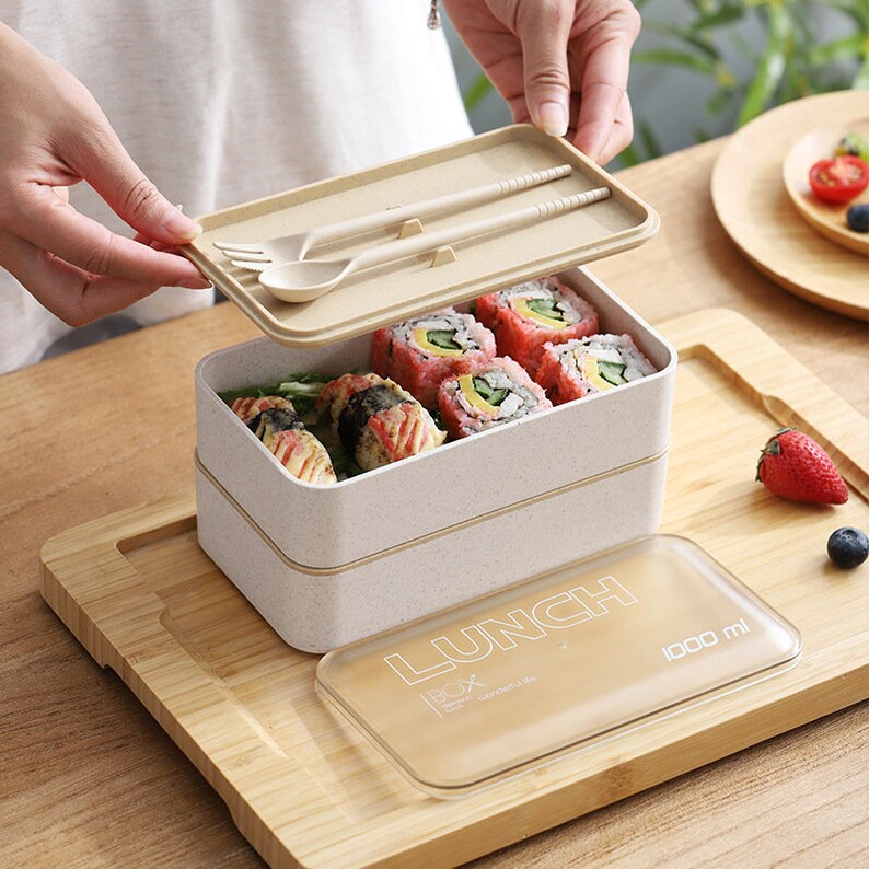 EcoFriendly Bento Box Lunch Box and / or Soup Cup blue Etsy