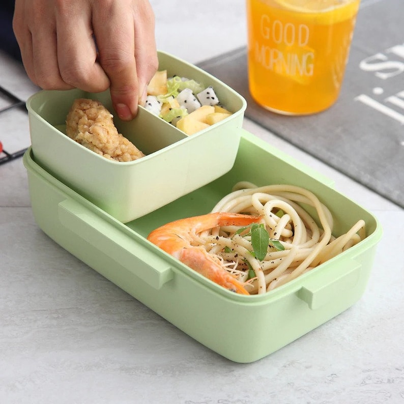 EcoFriendly Bento Box Lunch Box and / or Soup Cup blue Etsy