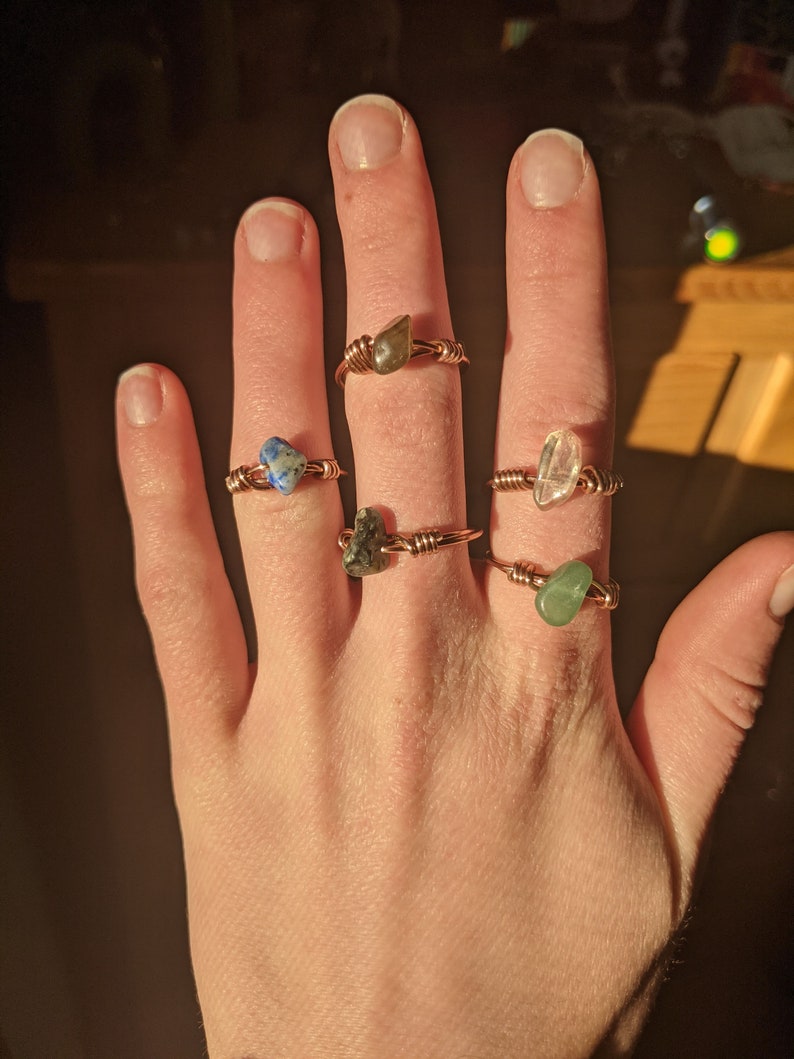 Bronze Crystal Ring