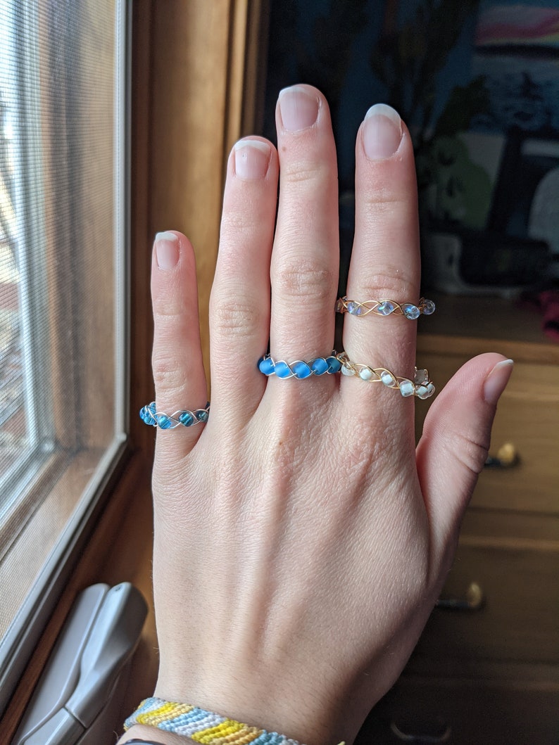Braided wire ring