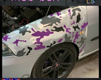 Camouflage Camo Two Panel Car Wrap Vinyl