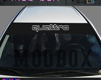 Quattro Audi Sunstrip Se adapta a todos los coches Elección de colores