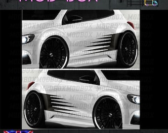 2 x Calcomanías laterales Golf Seat focus ST RS elección de color