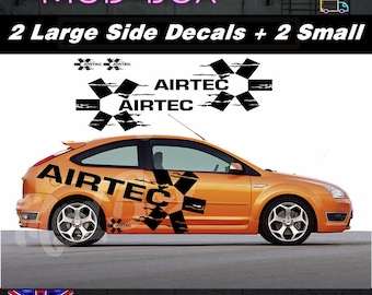 Calcomanías de vinilo para laterales de coche Airtec de carreras