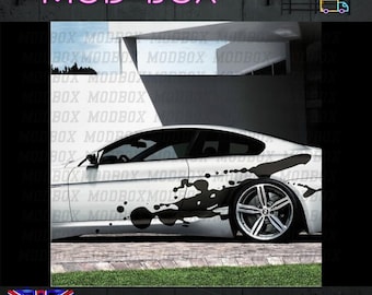 2 x Calcomanía lateral Splat coche modificado JDM