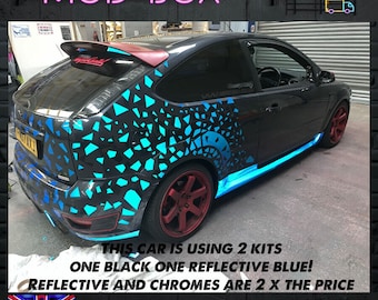 Calcomanías para ruedas traseras Ambos lados incluidos, automóvil modificado para desempeño