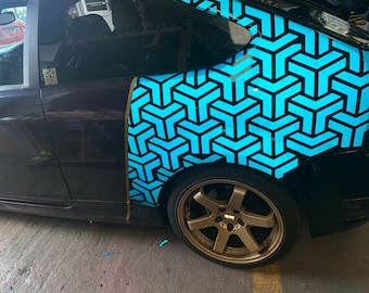 Calcomanías de vinilo geométricas para envolver autos