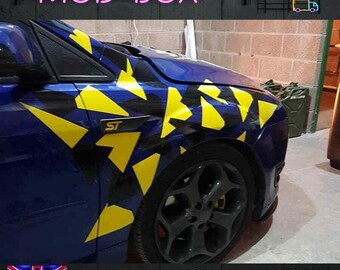 Camuflaje Camo Panel Car Wrap Vinilo