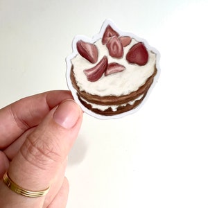 TORTA Adesivo crema al burro alla fragola
