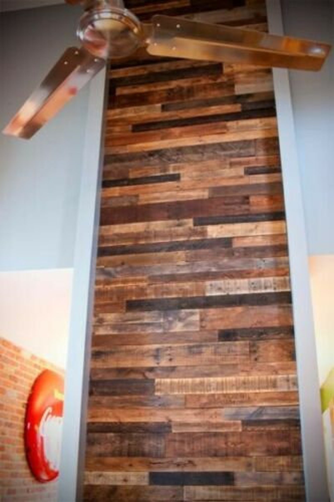 Rustic Cladding Reclaimed Pallet Wood Wall Cladding Recycled Etsy