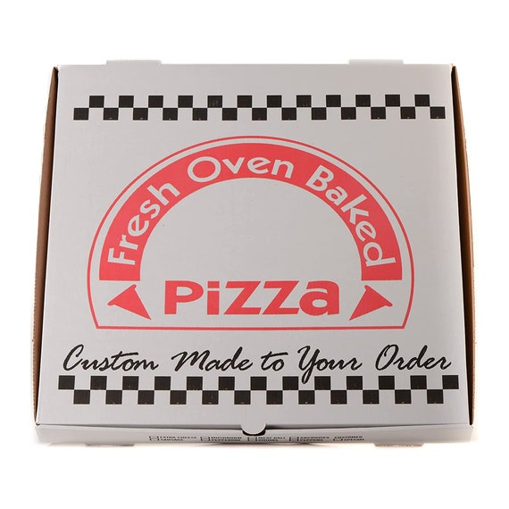 White Corrugated Kraft Cardboard Pizza Boxes 18x18 Inch Clay Etsy