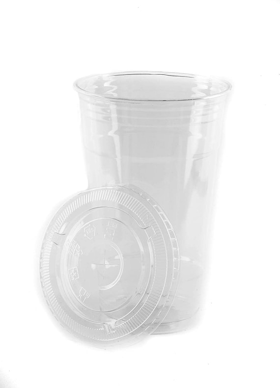 Tamper Tek 11 oz Clear Plastic Parfait Cup - with Lid, Tamper