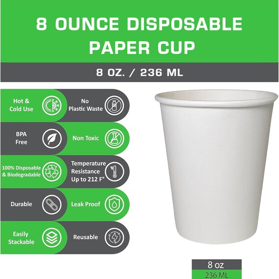 Eco Friendly No Leak Disposable Coffee Cups for Hot Drinking - China Coffee  Paper Cup with Lid and Single Wall Paper Cups price