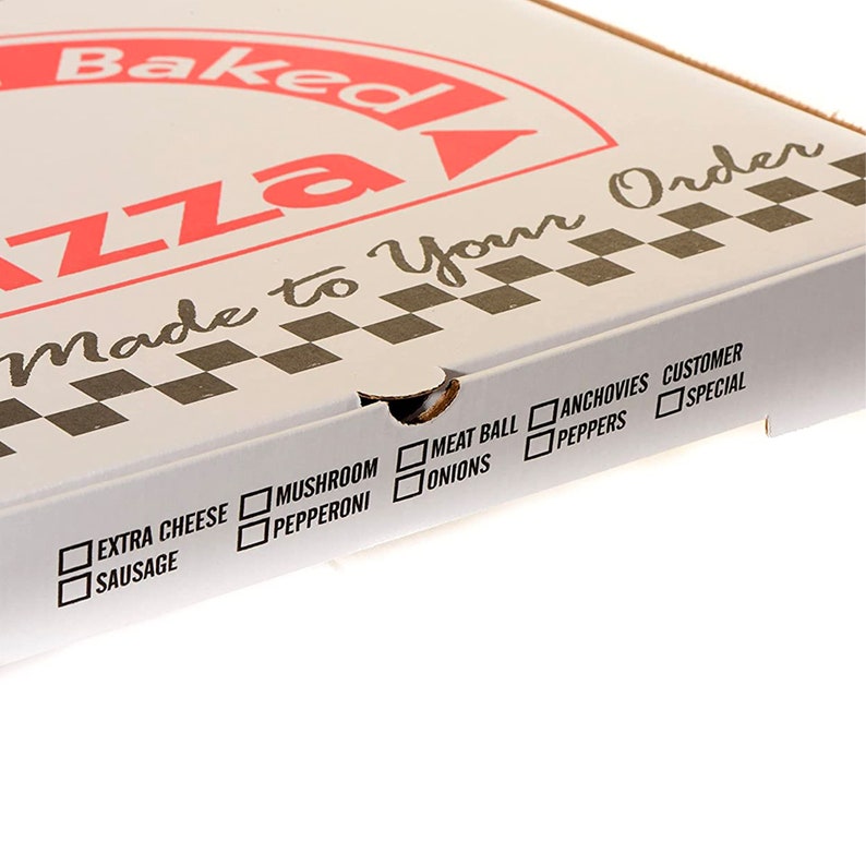 White Corrugated Kraft Cardboard Pizza Boxes 18x18 Inch Clay Etsy