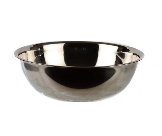 8 Quart Large Stainless Steel Mixing Bowl Baking Bowl, Flat Base Bowl 
