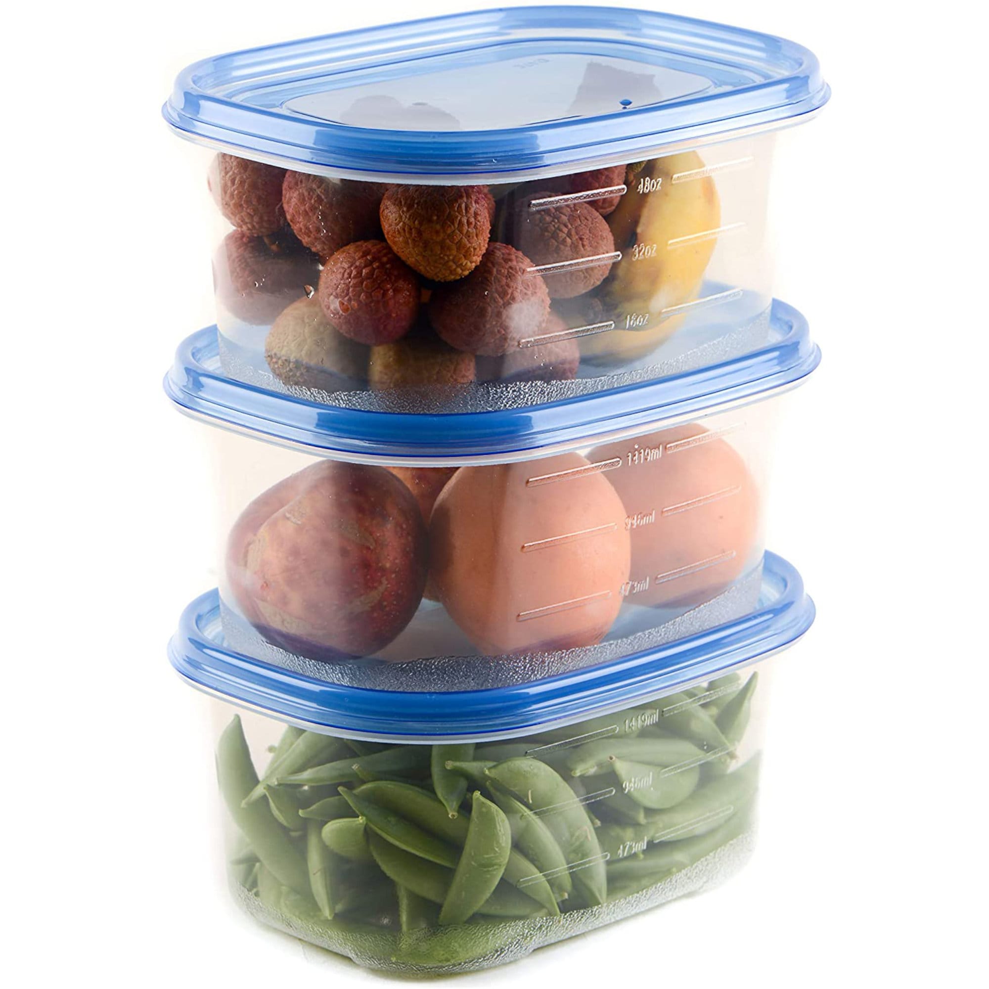 Handy Housewares 6 Piece Reusable Salad Dressing 1oz Container Set with  Snap Airtight Lids - Great for Lunches On The Go