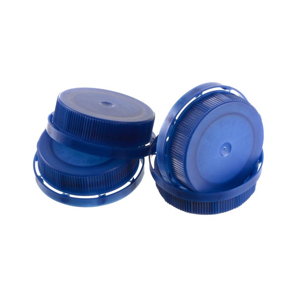 Blue Tamper Evident Ratchet Caps/Lids 38MM for Plastic Juice Bottles