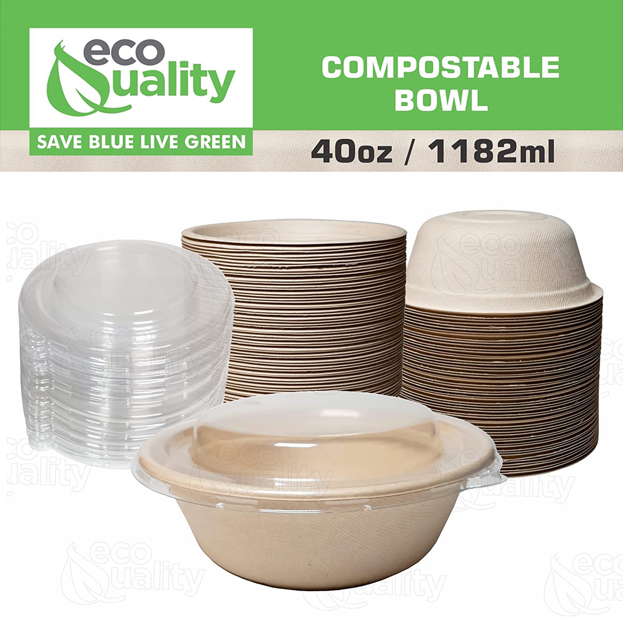 12oz Disposable Plastic Clear Salad Bowls with Dome Lids – EcoQuality Store