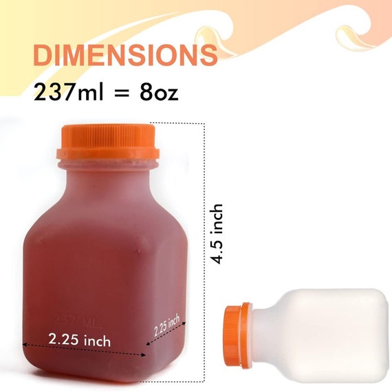 8 Oz. 12 Oz. 16 Oz. Empty Plastic Juice Bottles With Tamper-evident Caps  multi-variation 