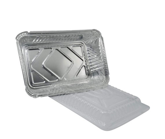 VeZee's Disposable 9X13 Aluminum Foil/Pan With Dome Lids Half Size