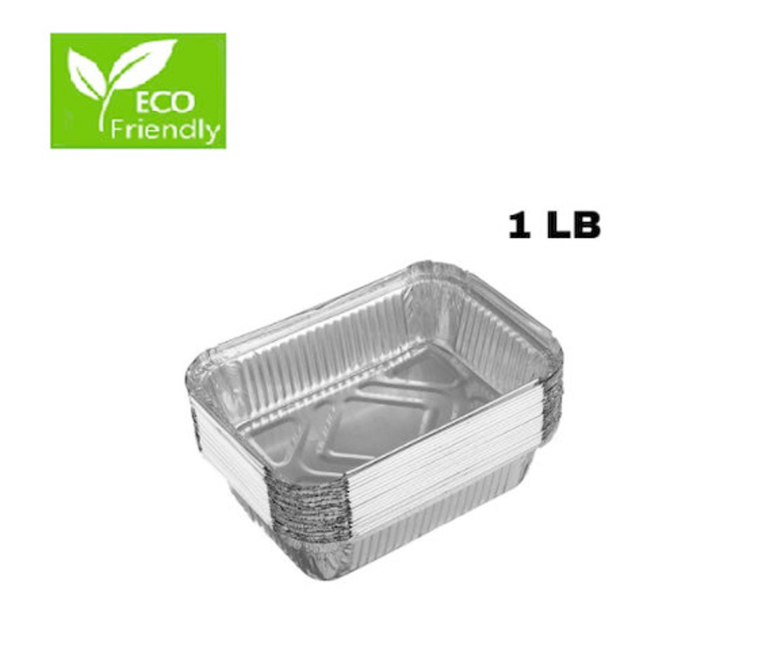 1lb Oblong Take Out Aluminum Foil Baking Pans 705 Aluminum Pan Etsy