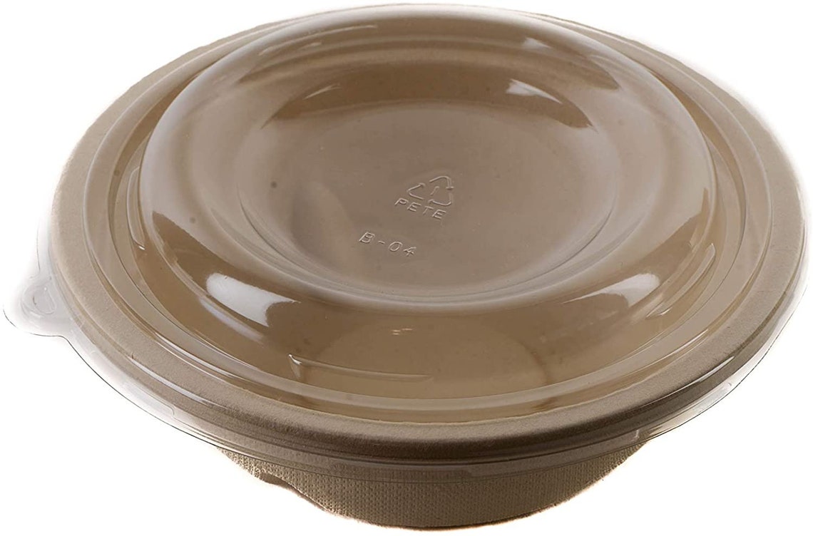24oz Round Deep Disposable Bowls with Lids / 375 count / Etsy España