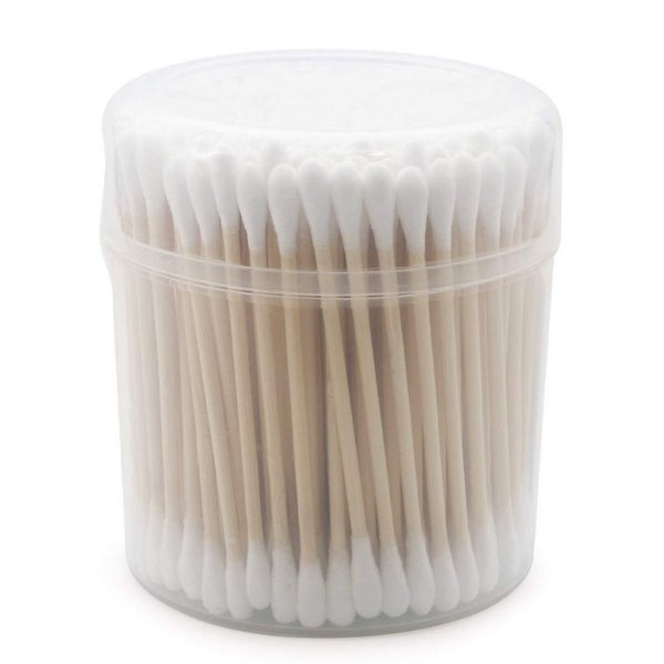 Biodegradable Cotton Buds w/ Wooden Handles (600/Pack)