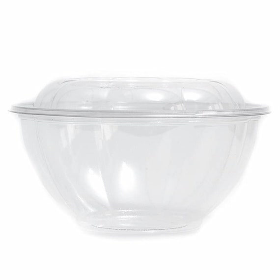 Clear Plastic Bowls With Lids Disposable Salad Bowls For - Temu