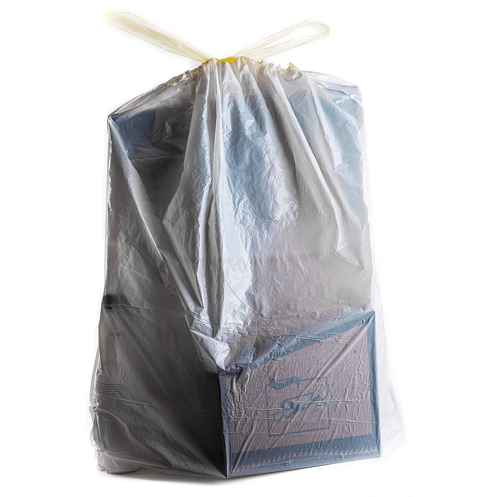 Style Selections 18-Gallons White Plastic Compactor Drawstring Trash Bag  (50-Count) at