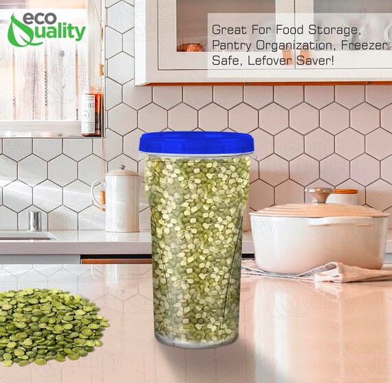 Premium Heavy Duty Plastic Microwaveable, Stackable 32oz Deli Containers  with Airtight Lid