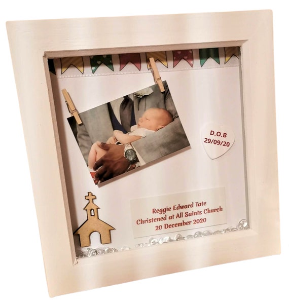 Framing Craft Supplies & Tools Materials Bespoke 3D Christening Box