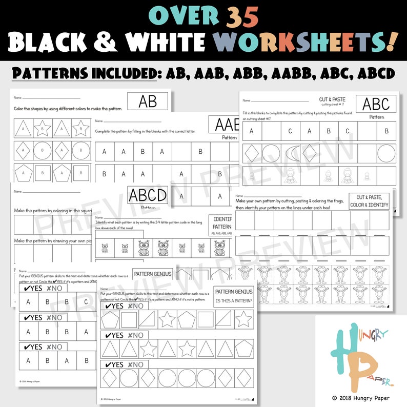 Pattern Genius: Math Pattern Worksheets Digital Download image 9